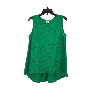 Cabi Blouse Womens SM Used Green Sleeveless